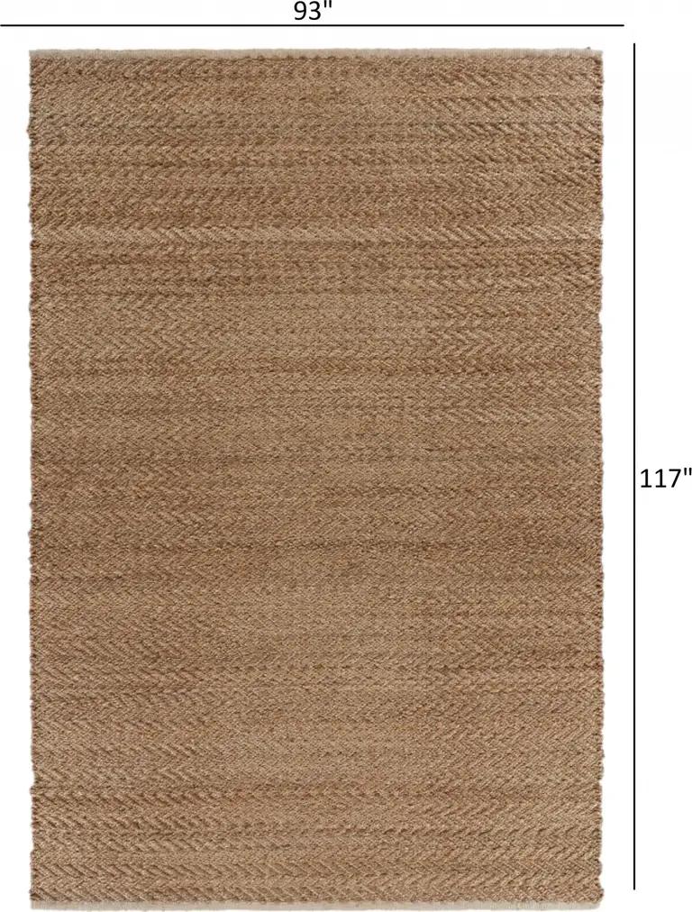 Natural Toned Chevron Pattern Area Rug Photo 3