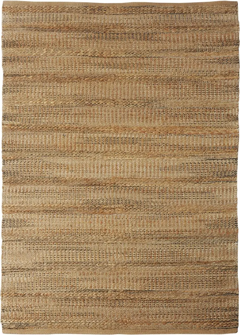 Tan and Gray Intricately Handwoven Area Rug Photo 1