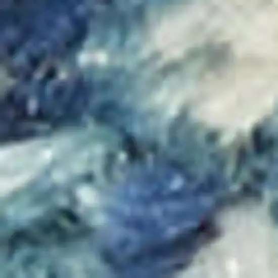 10' Blue Abstract Power Loom Runner Rug Photo 1