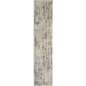 Photo of 10' Abstract Power Loom Runner Rug