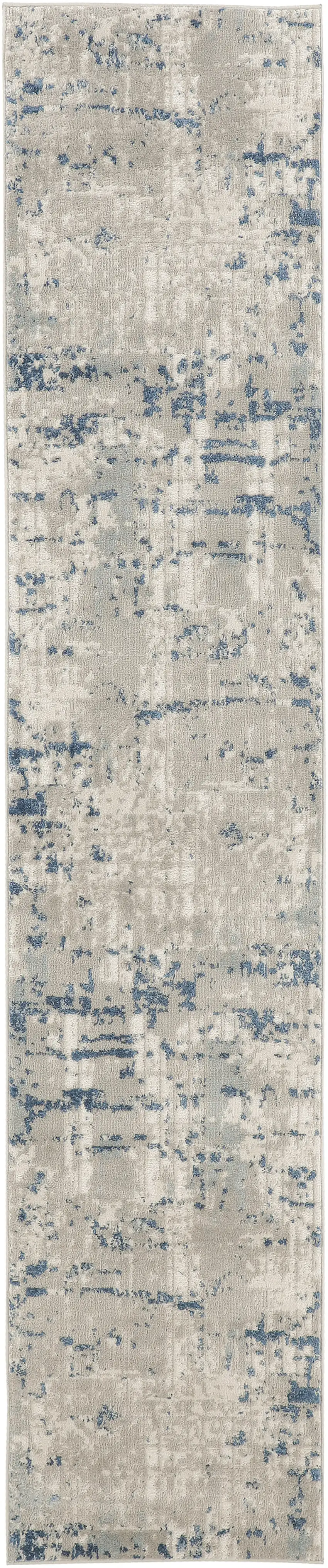 12' Abstract Power Loom Runner Rug Photo 1