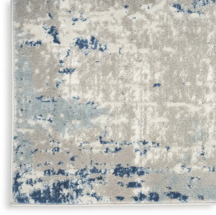 12' Abstract Power Loom Runner Rug Photo 4