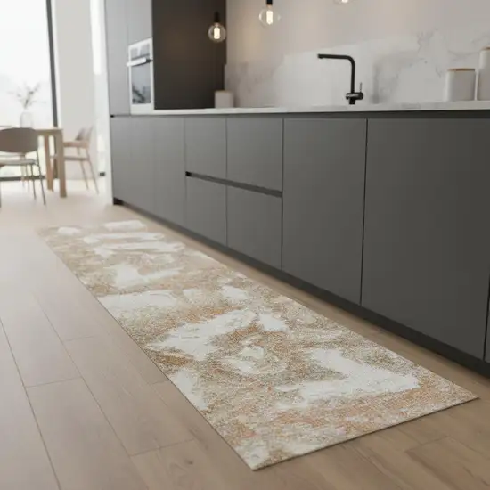 8' Abstract Runner Rug Photo 1