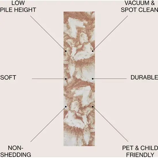 8' Abstract Runner Rug Photo 6