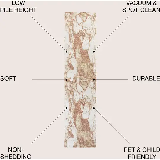 8' Abstract Runner Rug Photo 4