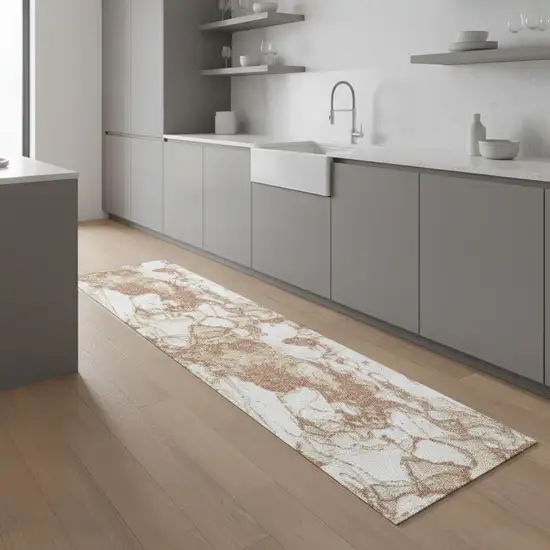 8' Abstract Runner Rug Photo 1