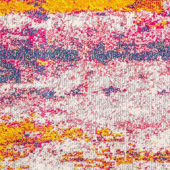 8' Abstract Runner Rug Photo 3