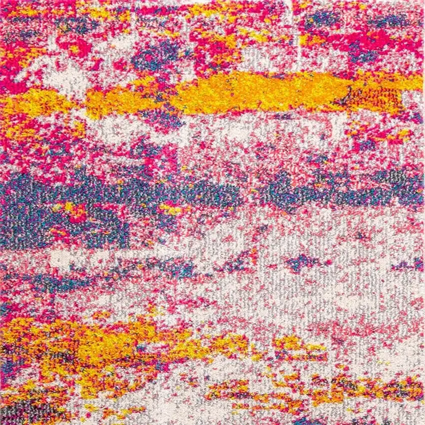 8' Abstract Runner Rug Photo 4