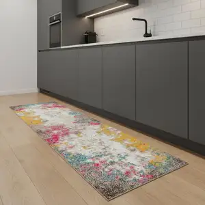 Photo of 8' Abstract Runner Rug