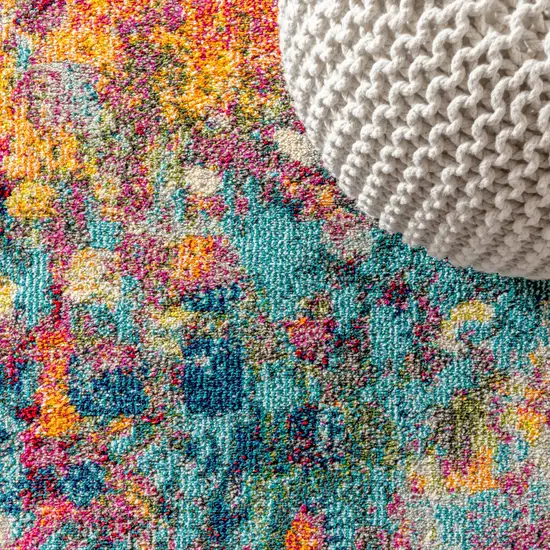 8' Abstract Runner Rug Photo 8