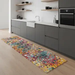 Photo of 8' Abstract Runner Rug