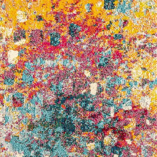 8' Abstract Runner Rug Photo 4