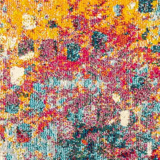 8' Abstract Runner Rug Photo 3