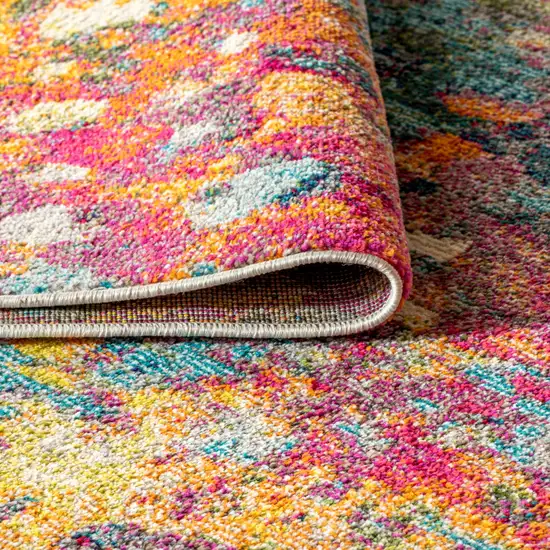 8' Abstract Runner Rug Photo 9