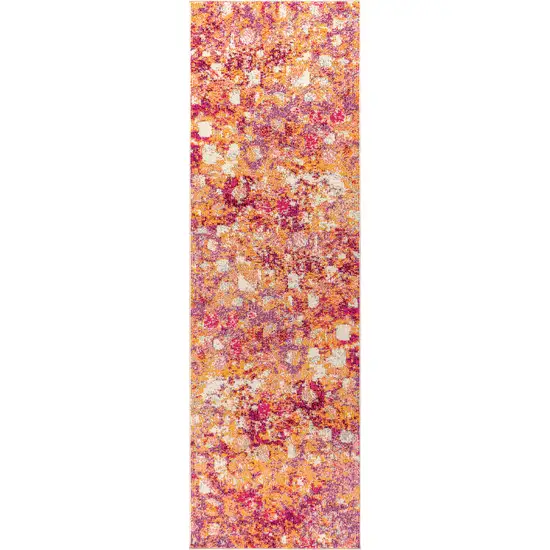 8' Abstract Runner Rug Photo 4