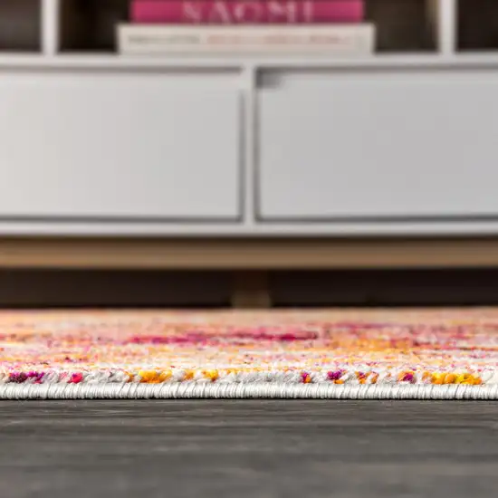 8' Abstract Runner Rug Photo 8