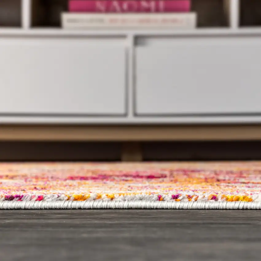 8' Abstract Runner Rug Photo 8