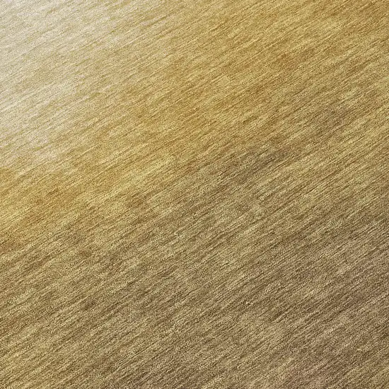 8' Amber Brown And Ivory Round Abstract Washable Indoor Outdoor Area Rug Photo 9