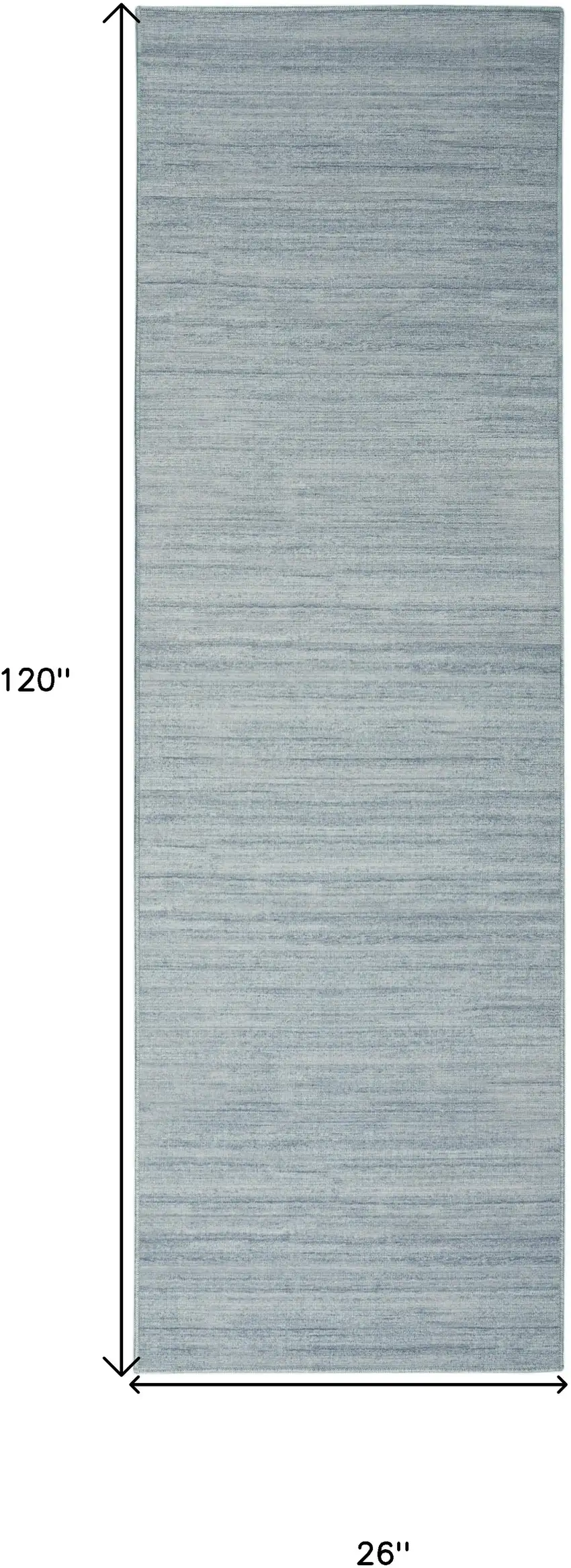 10' Aqua Abstract Washable Runner Rug Photo 3