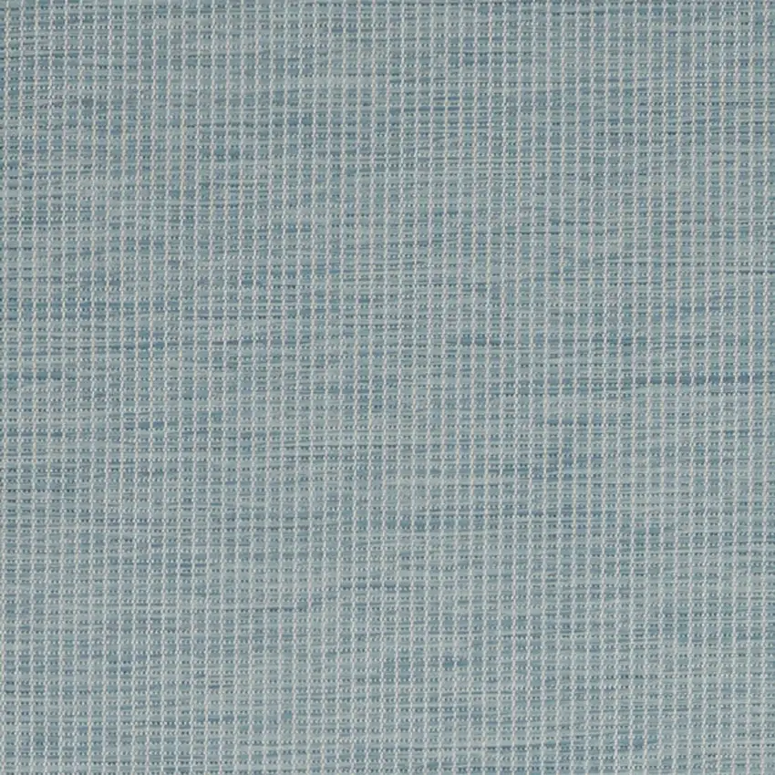 8' Aqua Power Loom Runner Rug Photo 7