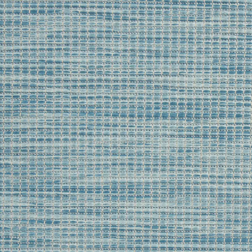 12' Aqua Power Loom Runner Rug Photo 9