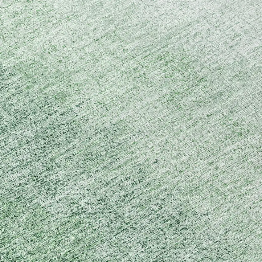 8' Artichoke Green And Fern Green Round Abstract Washable Indoor Outdoor Area Rug Photo 9