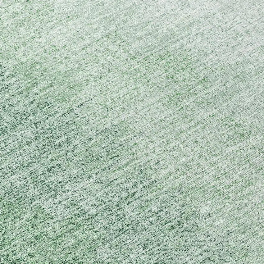 8' Artichoke Green And Fern Green Round Abstract Washable Indoor Outdoor Area Rug Photo 9