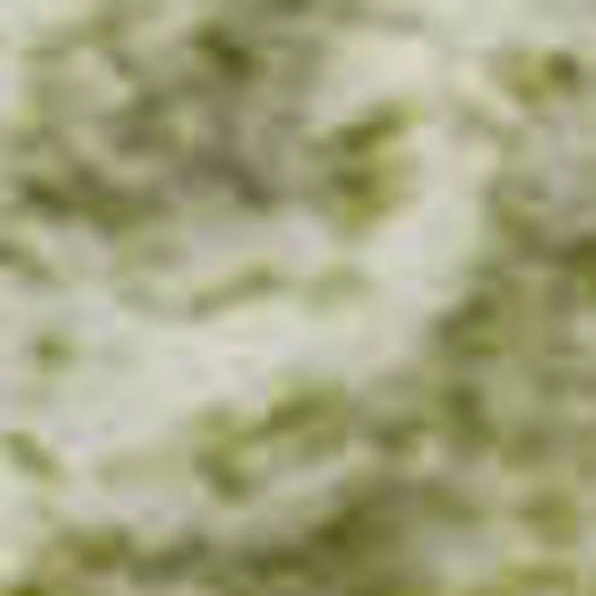 8' Artichoke Green Ivory And Beige Striped Washable Area Rug With UV Protection Photo 2