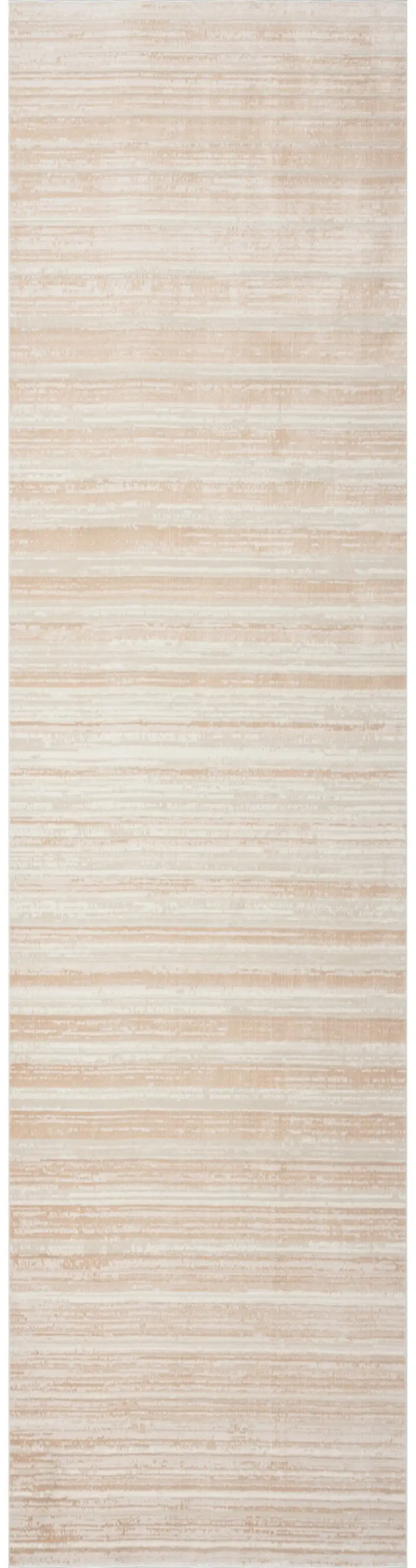 8' Beige Abstract Distressed Runner Rug Photo 3