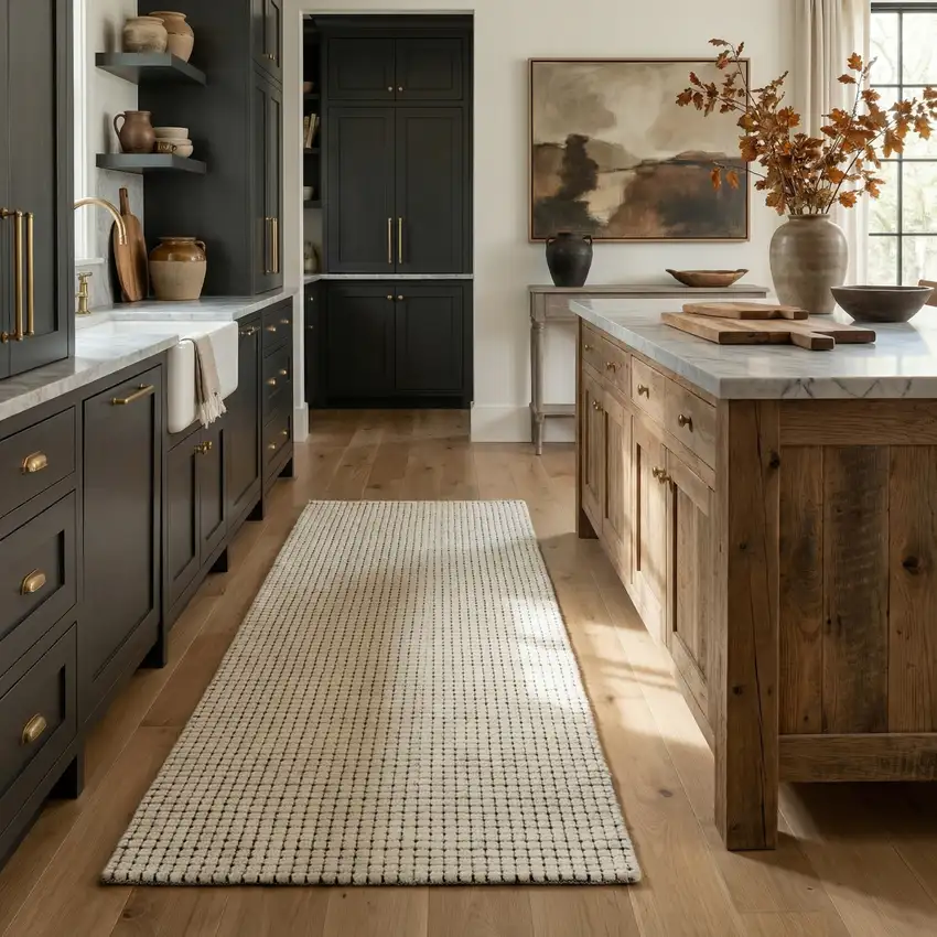 8' Beige And Black Checkered Area Rug Photo 5