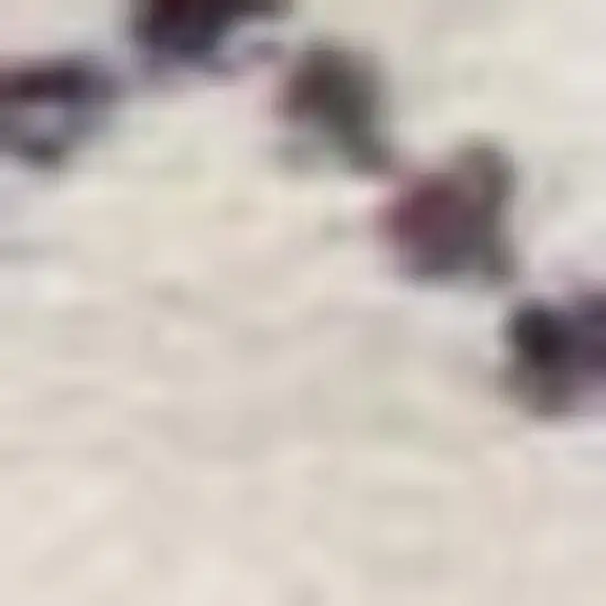 11' Beige And Blue Abstract Runner Rug Photo 4