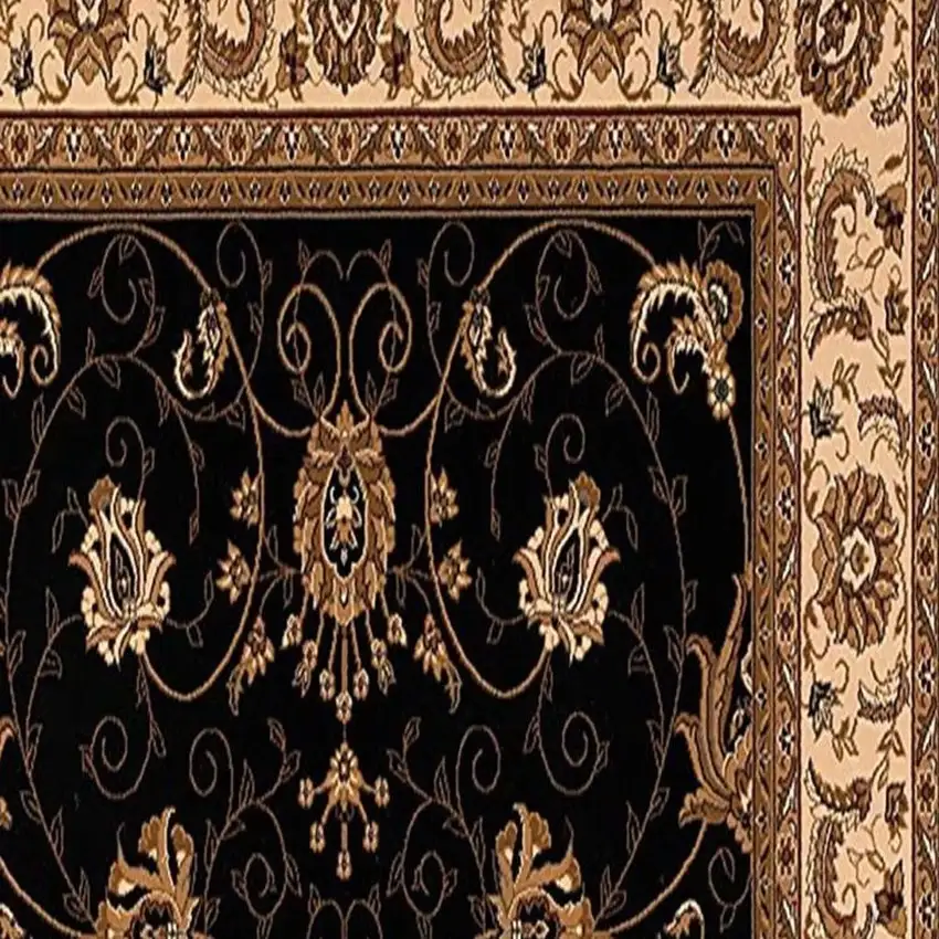 12' Beige And Blue Oriental Runner Rug Photo 3