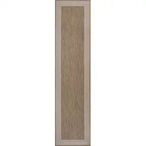 Photo of 8' Beige And Cream Indoor Outdoor Runner Rug