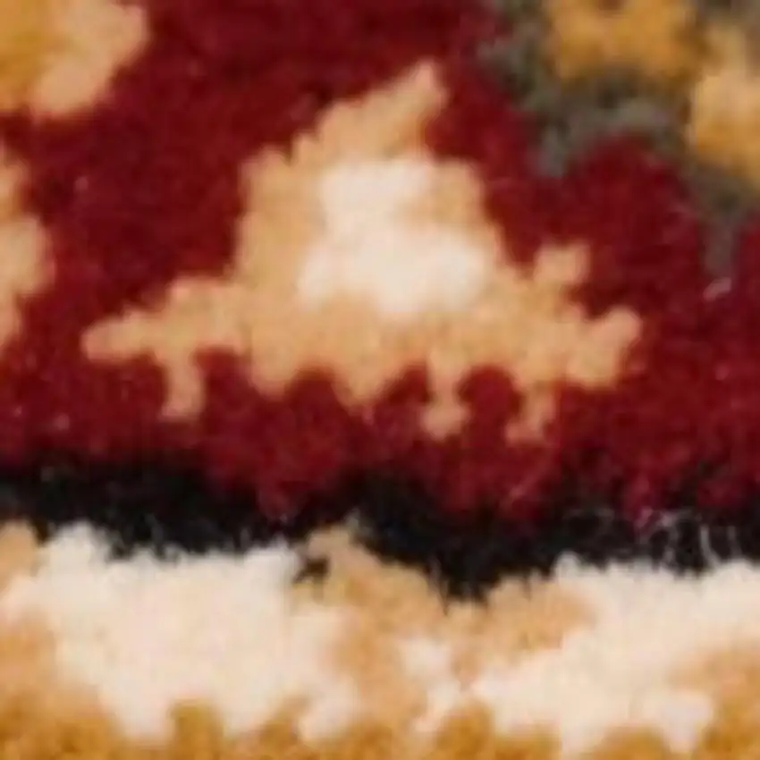 9' Beige And Cream Moroccan Runner Rug Photo 2