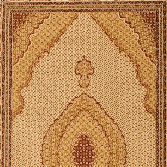 12' Beige And Cream Moroccan Runner Rug Photo 7