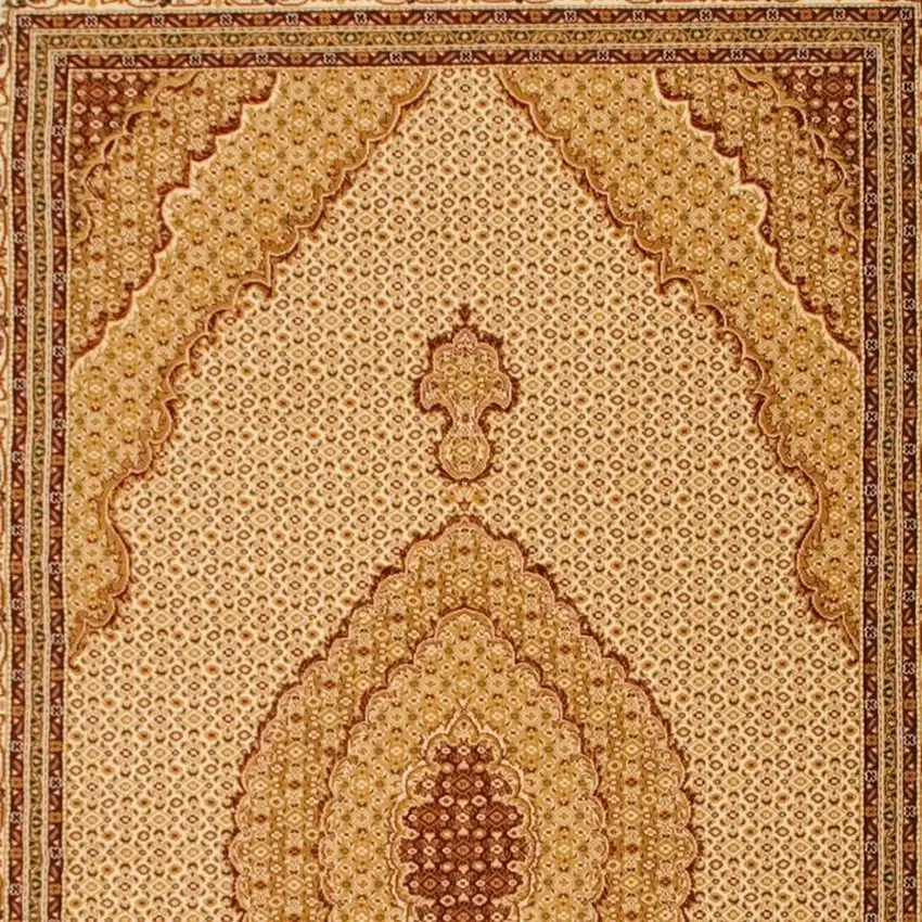 12' Beige And Cream Moroccan Runner Rug Photo 7