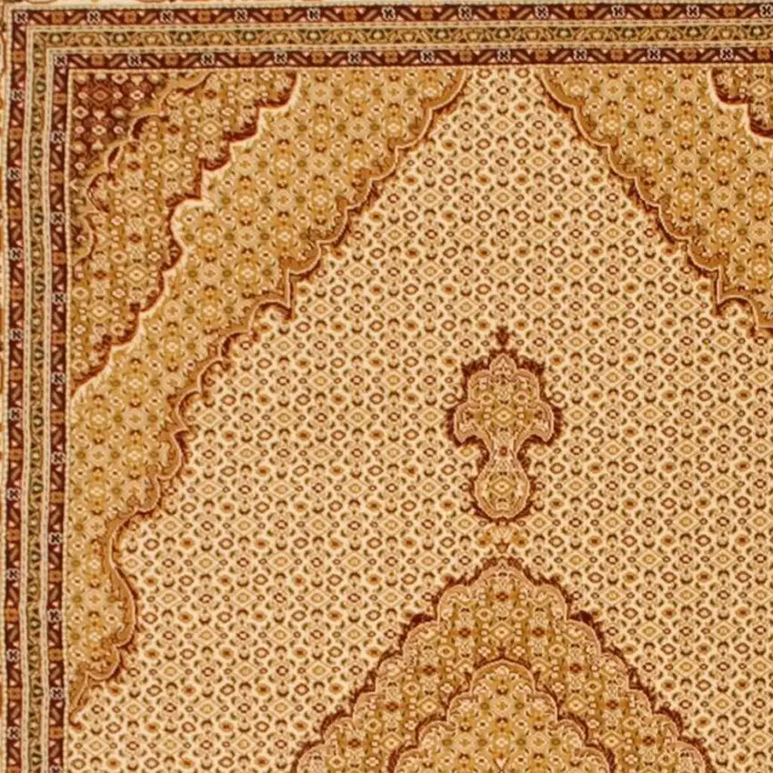 12' Beige And Cream Moroccan Runner Rug Photo 4