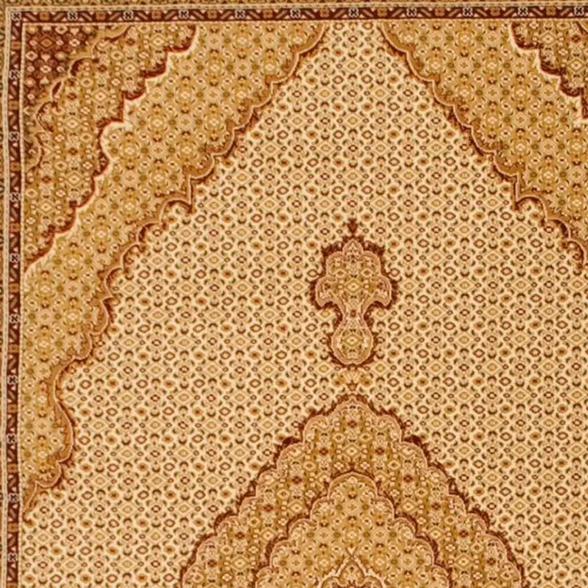 14' Beige And Cream Moroccan Runner Rug Photo 7