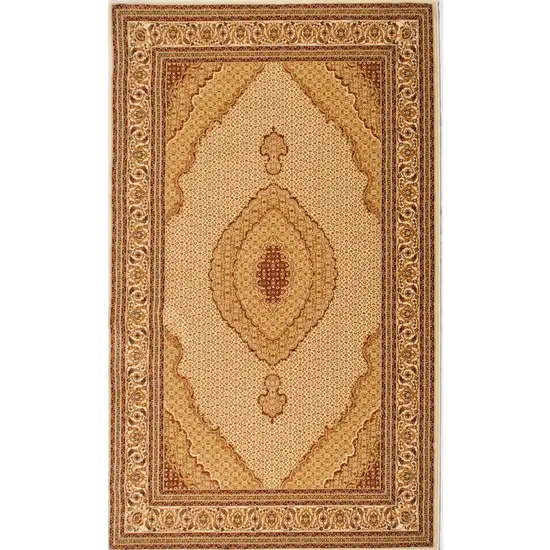 11' Beige And Cream Moroccan Runner Rug Photo 2