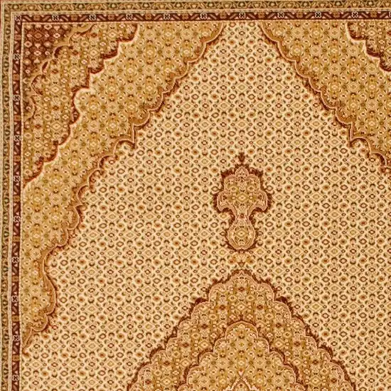 11' Beige And Cream Moroccan Runner Rug Photo 7