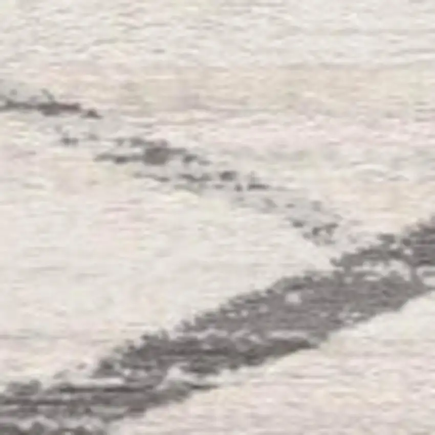 16' Beige And Gray Abstract Runner Rug Photo 8