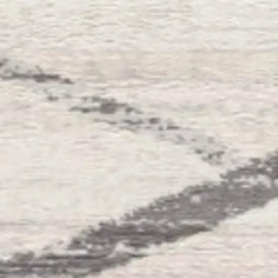 16' Beige And Gray Abstract Runner Rug Photo 4