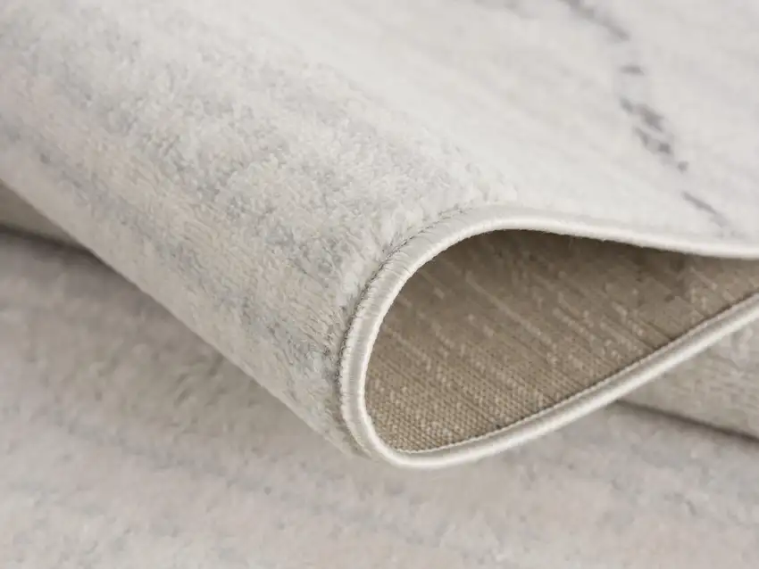 11' Beige And Gray Abstract Runner Rug Photo 8