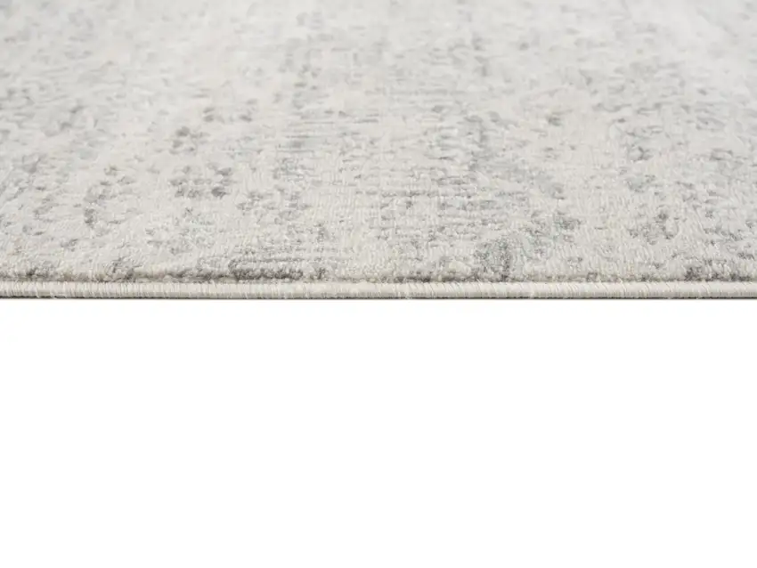 12' Beige And Gray Abstract Runner Rug Photo 9