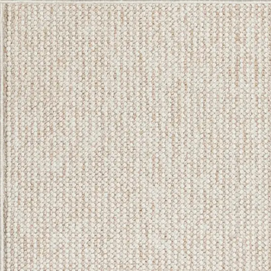 6' Beige And Ivory Abstract Runner Rug Photo 7