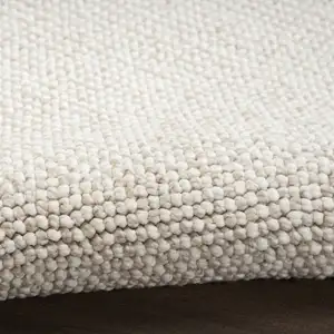 Photo of 6' Beige And Ivory Abstract Runner Rug