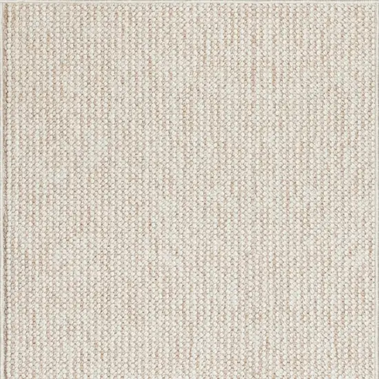 6' Beige And Ivory Abstract Runner Rug Photo 8