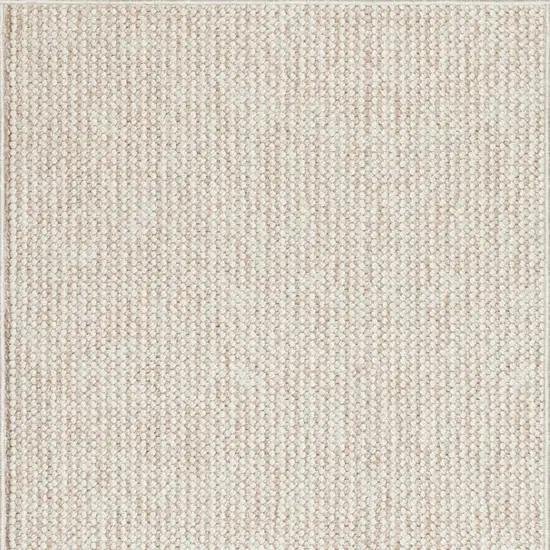 6' Beige And Ivory Abstract Runner Rug Photo 4