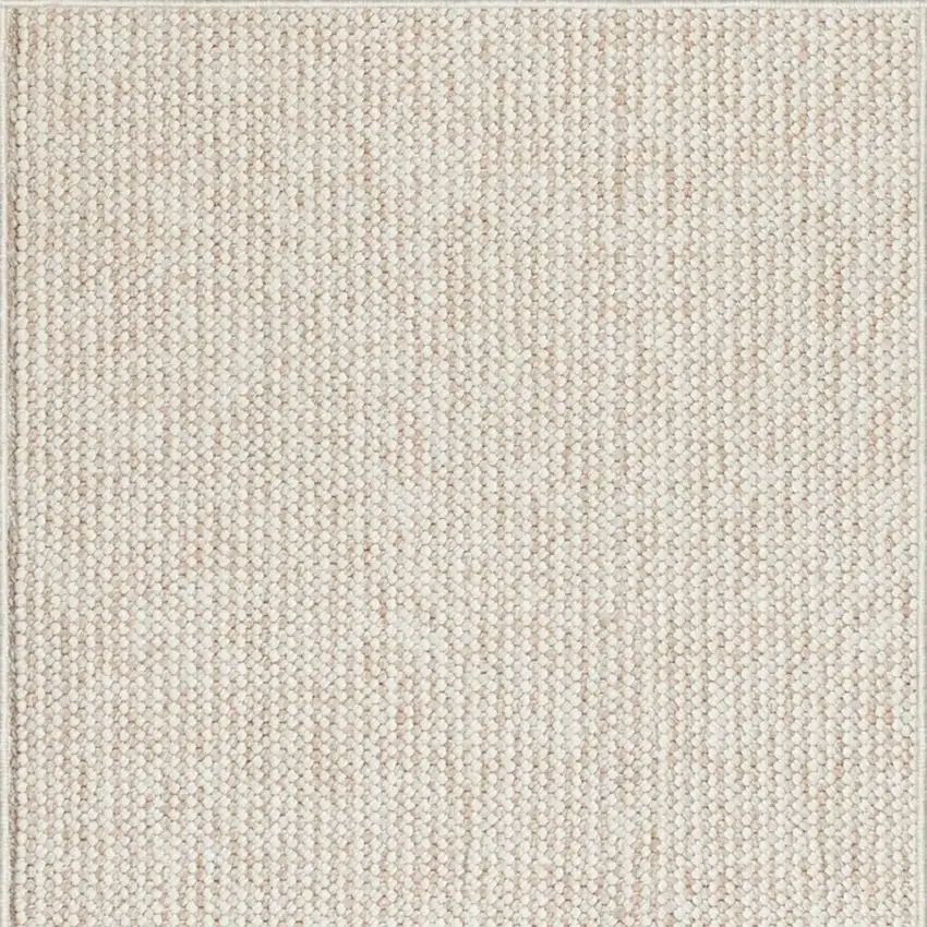 6' Beige And Ivory Abstract Runner Rug Photo 4