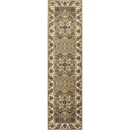 8' Beige And Ivory Area Rug Photo 2